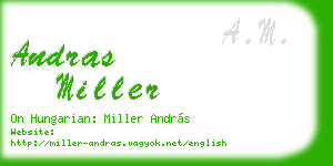 andras miller business card